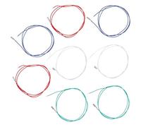 NOLITOY 8pcs Turntable Phonograph Wire Set with Red White Blue Green 350mm Replacement Cartridge Phono Audio Cable Leads for Vinyl Headshell Connection