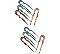 NOLITOY 8pcs U-shaped French Hair for Women Retro Minimalist Hair Forks Shiny Finish Accessories for Elegant Updos and Buns Unique Chinese- Suitable for All Types
