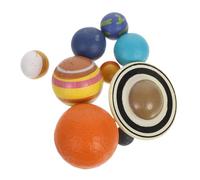 NOLITOY 9pcs Simulation Planets Model Solar System Display for Educational Cognition with Detailed Universe Nine Planets for Classroom Home Office Decoration