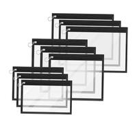 NOLITOY 9Pcs Transparent PVC Pencil Case Large Capacity Pen Storage Bags for Travel and Home Clear Portable Cosmetic and Stationery Organizer Pouch for Writers and Artists