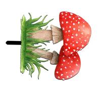 NOLITOY Acrylic Garden Mushroom Stake for Lawn and Decoration Outdoor Mushroom Lawn Sign Easy-insert Garden Ornament for Flower Beds and Pathways Weather-resistant Acrylic Plant Decor