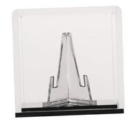 NOLITOY Acrylic Guitar Pick Storage Box with Black Base Dust-Resistant Plectrum Holder Case for Portable Pick Collection and Display Compact Design for Musicians The Go