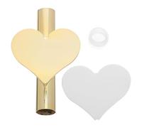 NOLITOY Adhesive Wall Mounted Flower Tube Vase Minimalist Iron Floral Holder with No Drill Installation Durable Gold Heart Shaped Metal Design for Living Room Bedroom Office Decor