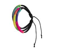 NOLITOY Adjustable Braided String Bracelet for Women and Teens Lightweight Handmade Friendship Jewelry with Three-layer Design Wristband Gift for Girlfriends and Mothers