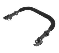 NOLITOY Adjustable Extension Handle for Stroller and Pushchair, Black Sponge and Plastic Bumper Bar Accessory, Flexible and Multipurpose Armrest Extender for Strollers