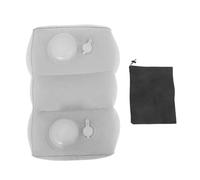 NOLITOY Adjustable Inflatable Foot Rest Pillow with Soft PVC Flocked Surface Height Leg Support for Airplane Train Office Travel Comfort and Ergonomic Posture Aid