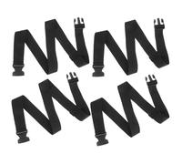 NOLITOY Adjustable Luggage Straps Preventing Slipping with Quick Release Buckles 4pcs Black Polypropylene Tie down Straps for Outdoor Gear and Suitcases for Hiking and Everyday Life
