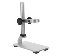 NOLITOY Adjustable Microscope Lifting Stand, Aluminium Alloy Metal Microscope Holder, 35mm Inner Diameter, Silver, Stable Support for Professional Labs and Research