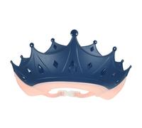 NOLITOY Adjustable Shower Cap with Cartoon Crown Design Hair Washing Shield for Comfortable Fit Bath Visor Protecting Eyes and Ears During Bath