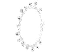 NOLITOY Adjustable Silver Bell Anklet Bracelet for Women Jingle Charm Foot Chain with Playful Sound Polished Silver Plated Craftsmanship Versatile Summer Jewelry