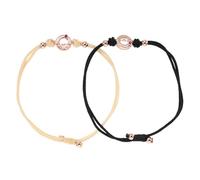 NOLITOY Adjustable Vibrating Couple Bracelets Matching His and Hers Woven Wristbands for Long Distance Relationships Anniversary and Valentine’S Day Jewelry Pair