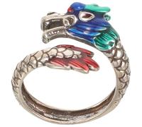 NOLITOY Adjustable Women Dragon Ring Copper Open Finger Ring Retro Minimalist Stylish Design Resistance to Wear Ladies Jewelry for Everyday Wear