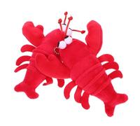 NOLITOY Adorable Red Crayfish Plush Pendant Soft Stuffed Decorative Bag Ornament Cute Cartoon Design Festival Gift for Friends Families