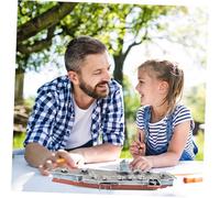 NOLITOY Aircraft Carrier Model Puzzle Kit for Adults DIY Paper Building Craft Educational Submarine Model Building Kit Large Scale Puzzle for Boys and Engaging and Sustainable Craft