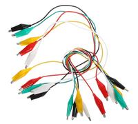 NOLITOY Alligator Clips Test for Electrical Testing 20pcs Test with Insulated Copper Wire and Iron Nickel Plated Clamps, 20 Inch Length Safe and Practical and Electronic Applications