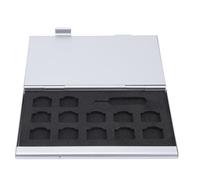 NOLITOY Aluminum Alloy Sim Card Protective Case Mini Memory Card Organizer with Secure Closure Storage
