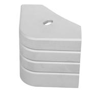 NOLITOY Aluminum Pontoon Deck Corner Protector Anti-slip Replacement Cap for Boat Rail Ends Accessory Stylish Safety Cover for Dock and Pontoon Boats