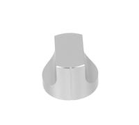 NOLITOY Aluminum Potentiometer Knob Duckbill Style Brushed Silver for Tube Amplifiers Precision Volume Control Knob Caps for Home Audio and Studio Effect Pedal Button Toppers