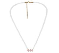 NOLITOY Angel Digital Pearl Clavicle Necklace Choker Pendant for Women Brides Party Wear Beach Fashion Accessory