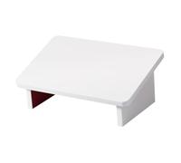 NOLITOY Anti-Slip Footstool Under Desk Small Footrest 30cm Warm White Non-Skid Office Footrest Stool for Home and Bedside Use