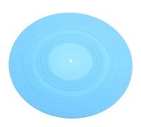 NOLITOY Anti-static Silicone Turntable Mat 295mm Vinyl Record Player Pad Blue Phonograph Cushion Sturdy Protective Platter Mat Accessories for Vinyl Dj Equipment