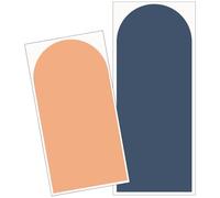 NOLITOY Arch Wall Decals 2Pcs Geometric Wall Stickers Removable Decorative Wallpaper for Living Room and Bedroom