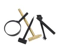 NOLITOY Archaeological Excavation for Digging Kit with Hammer Brush Magnifier Safe Garden Tools for Creative Stem Play and Gemstone Discovery