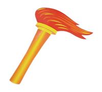 NOLITOY Artificial Torch Prop for Performance Double-sided Lightweight Felt Torch for Cosplay Ceremony Kindergarten Stage Decoration