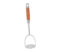NOLITOY Assorted Color Manual Potato Masher Kitchen Utensil Non Slip Easy Grip Food Crusher for Mashing Potatoes Fruits Vegetables Lightweight Stainless Steel Press Tool for Household