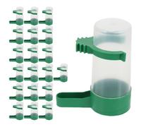 NOLITOY Automatic Bird Water Dispenser with Easy to Clean Design 20pcs Water Feeder Cups for Small Birds and Parrots