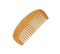 NOLITOY Bamboo Anti-static Crescent Comb 12x5.2cm Portable Hair and Beard Styling Tool for Hair Types