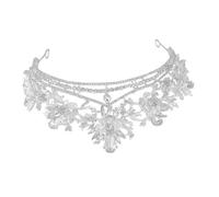 NOLITOY Baroque Crown Crystal Rhinestones Elegant Mermaid Headband for Weddings Halloween Proms and Dance Parties Dazzling Accessory for Special Occasions