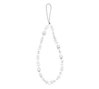 NOLITOY Baroque Faux Pearl Mobile Phone Chain Strap Lost Beaded Hanging Decor Accessory with Fixing Rope for Stylish DIY Phone Case Charm