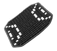 NOLITOY Beaded Seat Cover Auto Chair Seat Cushion Black Wood Bead Polyester Ventilated Design Massage-like Effect Single-piece Design Stylish Comfortable Breathable Cushion for Driving