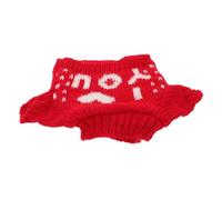 NOLITOY Bear Clothes Plush Doll Sweater Hoodie Red Yarn Soft Cozy Fit Interchangeable Outfit for Teddy Bears Interactive Dressing Activity
