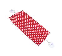 NOLITOY Bearded Dragon Lizard Hammock with Suction Cups, Small Red Polka Dot Canvas Reptile Sleeping Hammock for Tank, Hanging Climbing Bed Accessory for Geckos and Reptiles