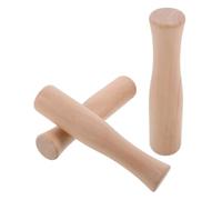 NOLITOY Beech Wooden Pestle Set Odorless Handheld Spice 3pcs for Kitchen Garlic and Nut Grinding Muddling Tool for Cooking and Food Preparation