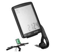 NOLITOY Bicycle Speedometer Odometer Wireless Bike Computer, Abs Pmma Compact Black Cycling Speedometer for Bicycle, Wireless Installation