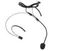 NOLITOY Black Headset Microphone over Ear with Speech and Disassemblable Handheld Function Abs Material for Indoor Activities and Stage Use by Tv Presenters and Actors