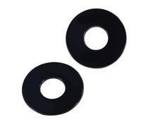 NOLITOY Black Plastic Rhythm Treble Ring Guitar Parts Accessories Toggle Switch Washer Nut Replacement with Gold Embossed Lettering for Electric Guitar Easy Installation