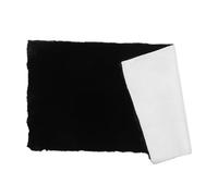 NOLITOY Black Short Plush Desk Mat 40x80cm Waterproof Cosmetic Workstation Pad Non-Slip Rectangle Table Cloth for Dressing Table and Makeup Organizer