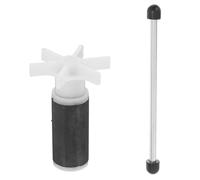 NOLITOY Black Water Pump Rotor Impeller Stainless Steel and Ceramic Easy to Install 2pcs for Submersible Pump Quiet Operation Replacement