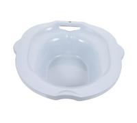 NOLITOY Blue PP Sitz Bath Basin for Toilet with Anti-Overflow Large Comfortable Wash Basin for Women Elderly and Postpartum Care for Personal Hygiene and Soothing Sitz Bath Therapy