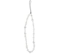 NOLITOY Bohemian Baroque Pearl Beaded Mobile Phone Lanyard Crystal Phone Charm Wrist Strap Anti-lost Cellphone Accessory for Women