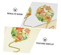 NOLITOY Brass Cultural Bookmark with Artistic Pendant Decorative Page Marker for Students Readers Sturdy Vintage Style Bookmark with Fine Workmanship and Chic Design