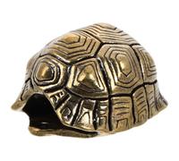 NOLITOY Brass Turtle Shell Pendant Keyring with Creative Design Producing Pleasant Sound, Unique Hanging Accessory for Keychain or Car Decoration