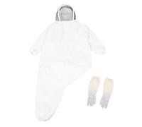 NOLITOY Breathable Full-body Beekeeping Suit with Ventilated Jacket and Gloves Thickened Protective Clothing for Men and Women Beeproof Coverage for Apiculture Safety and Comfort