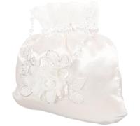 NOLITOY Bridal Satin Wedding Handbag Flower Bag for Bride Bridesmaid Accessories Small Sturdy Material Suitable for Wedding Party