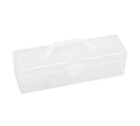 NOLITOY Brooch Storage Box for Badges and Medals, Plastic Storage Case with Dust Prevention and Sturdy Pp Material, for Office Desk or Study Room Organisation