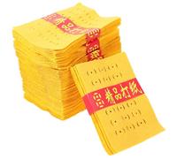 NOLITOY Bundles Yellow Sacrificial Paper for Ancestral Worship Traditional Chinese Incense Paper for Burning During Qingming and Hungry Ghost Festival Ancestral Money Offering for Tomb